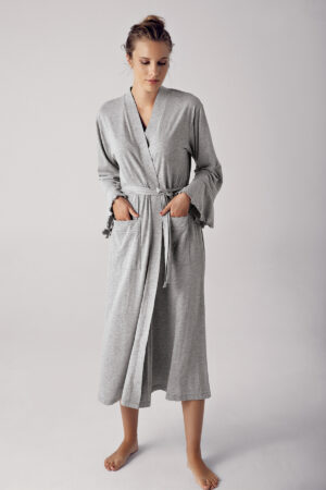 Women's Long Cotton Robe 13502