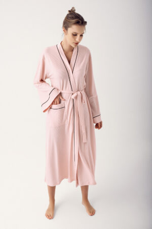 Women's Long-Sleeved Stretch Viscose Robe 14502