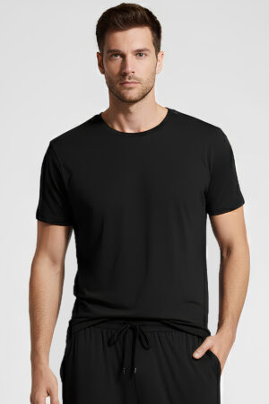 Men's Short-Sleeve Basic Stretch Lycra Viscose T-shirt MAN01