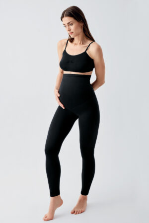 Extra Thick, Flexible, Adjustable Waist, Plush Lined Winter Thermal Maternity Leggings T20